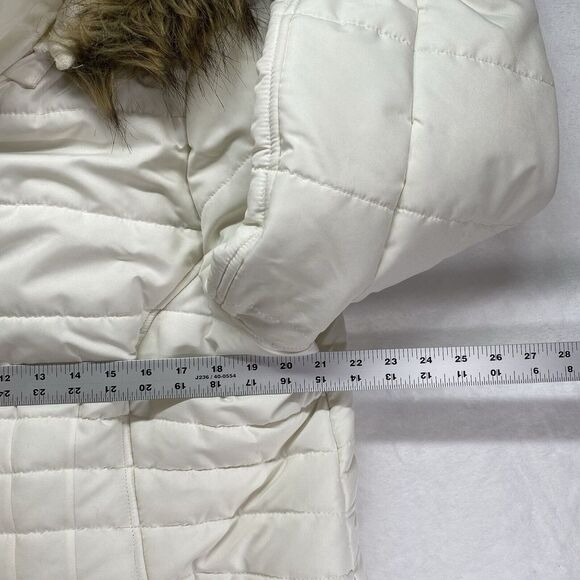 Susan Graver Water Resistant Quilted Puffer Jacket with Hood Womens XL white - Picture 6 of 13